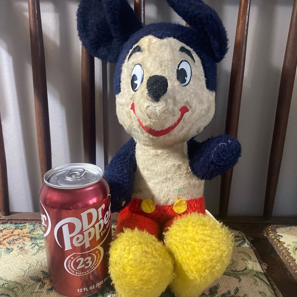 Vintage 1950’s Walt Disney Characters Mickey Mouse Plush Doll California Stuffed